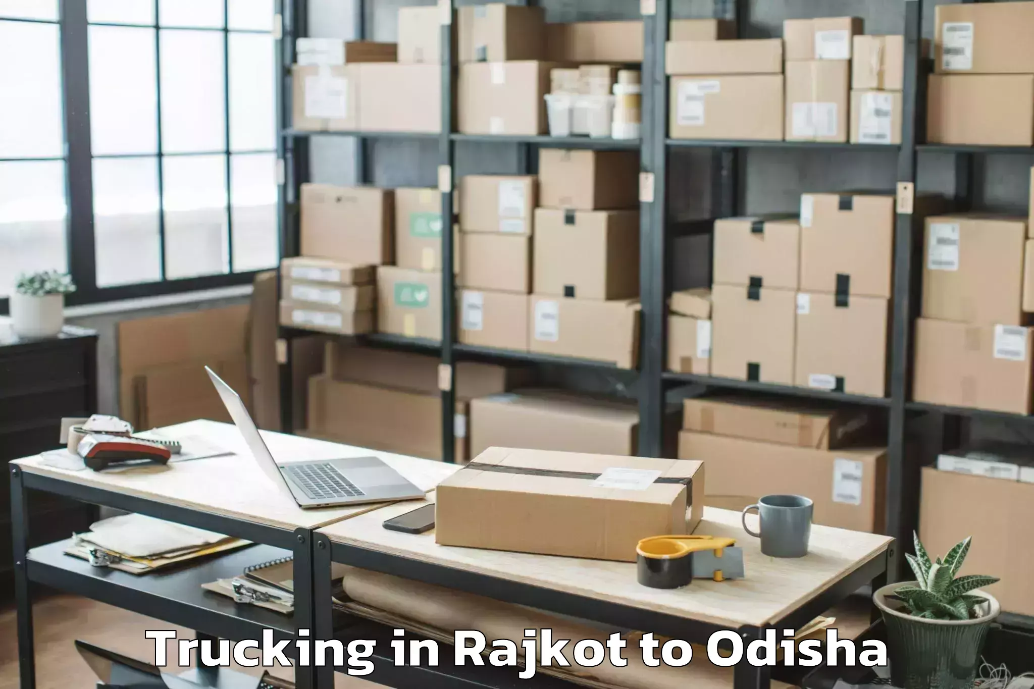 Rajkot to National Law University Odisha Trucking